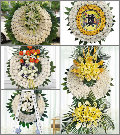 云南曲靖富源县后所镇村杆边村花圈速递